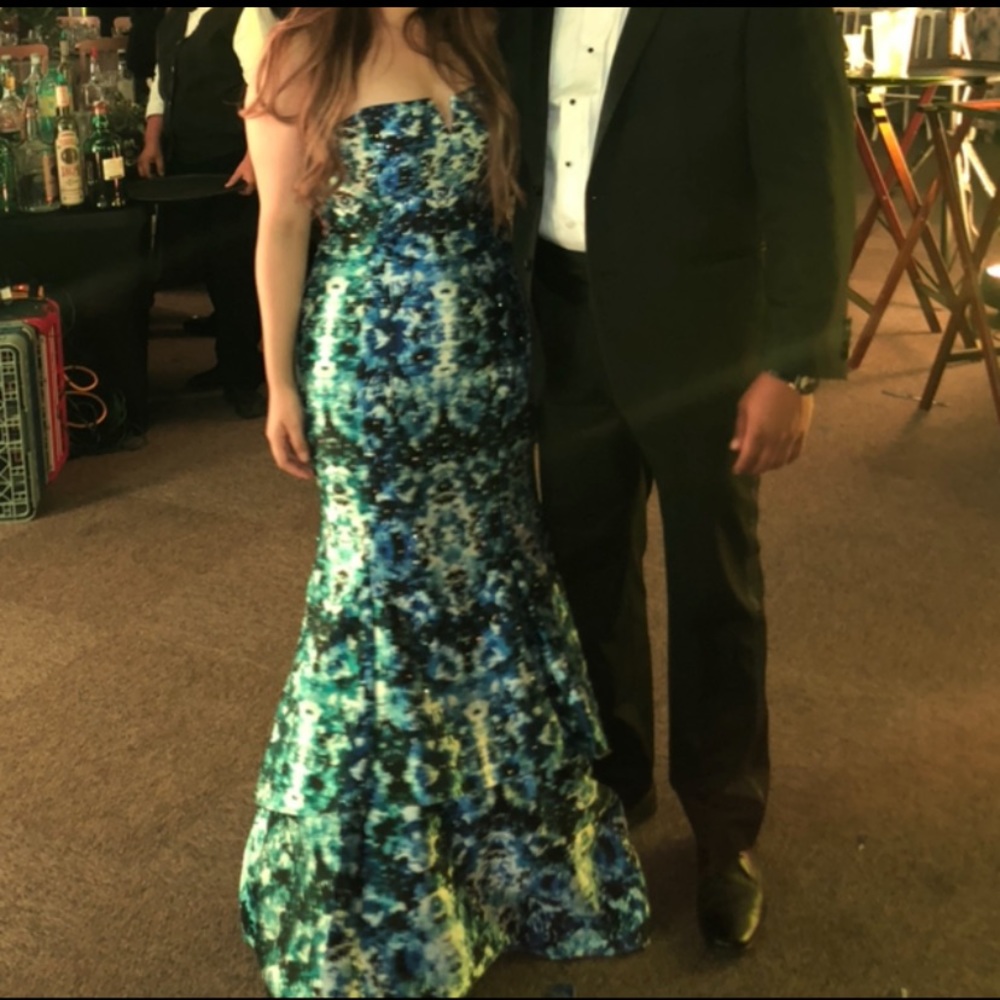 mermaid evening gown